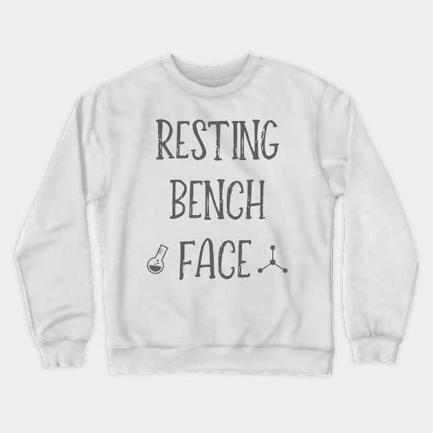 Resting Bench Face - Grey Crewneck Sweatshirt by StopperSaysDsgn